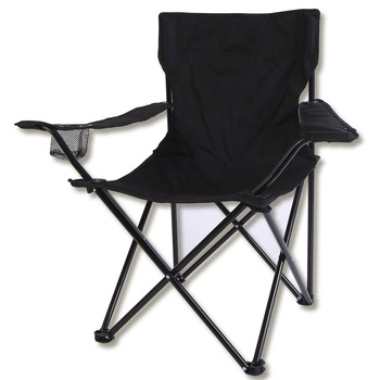 Scaun camping pliabil, negru, 88 х 54 х 43 / 78 cm Scaun camping pliabil, negru, 88 х 54 х 43 / 78 cm