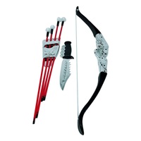 Set arc cu sageti si cutit de vanatoare , 44 cm , multicolor