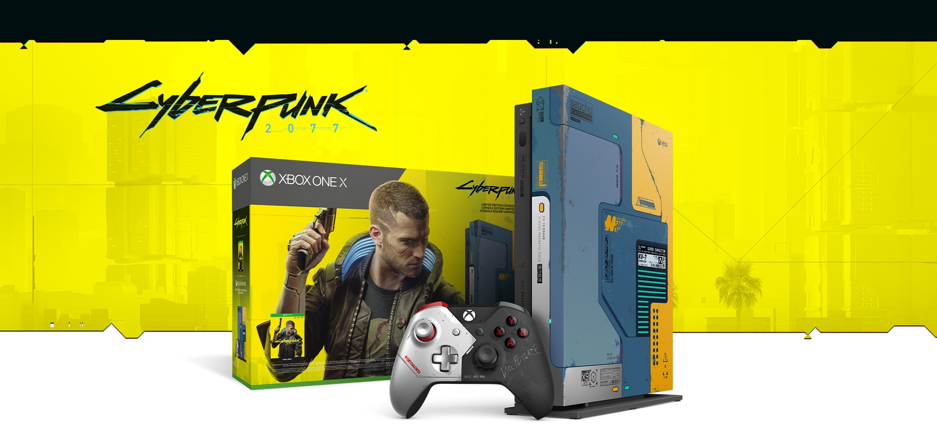 Consola Microsoft Xbox One X 1TB, Cyberpunk 2077 Limited