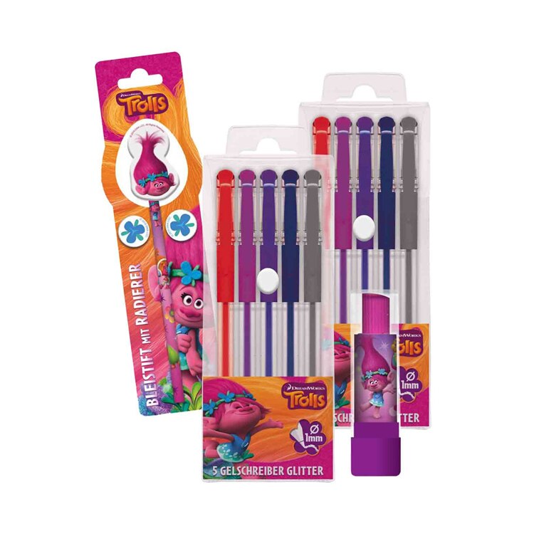 Set Dreamworks Trolls Writing 12 Piese