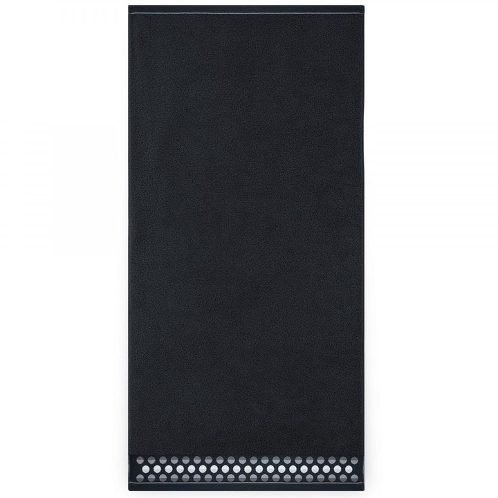 Zwoltex, ZEN-2 fürdőtörölköző, 50x90 cm, 100% egyiptomi pamut, fekete