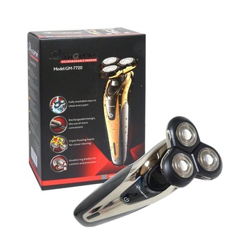 Aparat de ras electric GM-7720 , 3 capete , fara fir , negru Aparat de ras electric GM-7720 , 3 capete , fara fir , negru