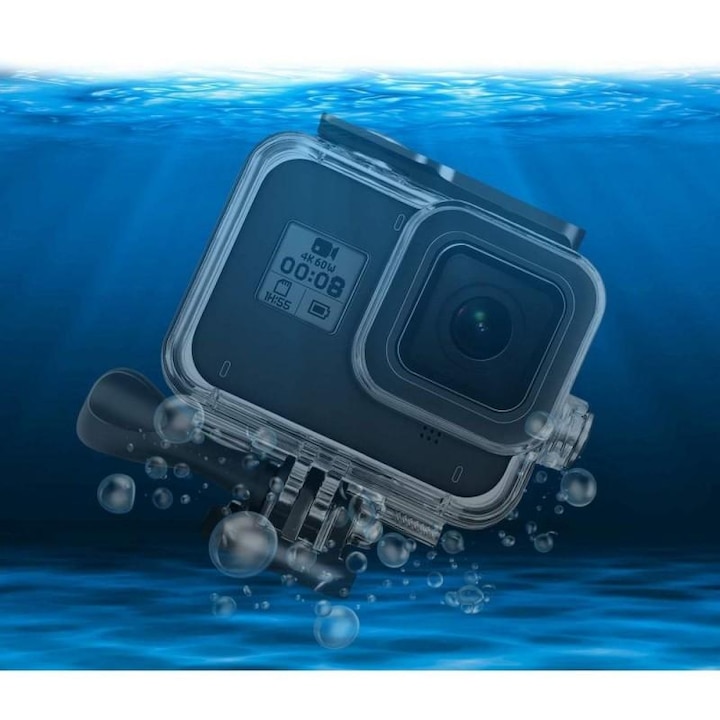 Tech-Protect vízálló védőtok GoPro Hero8 Black sport videokamerához, átlátszó