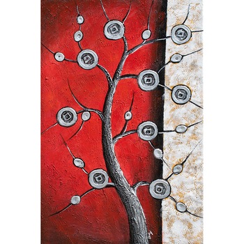 Tablou pictat manual - Copacul vietii (2) - 90x60cm pictura ulei pe panza Tablou pictat manual - Copacul vietii (2) - 90x60cm pictura ulei pe panza