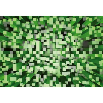 Fototapet abstract 3D Wizard Genius P5002 dimensiune 336cm (L) x 260cm (I) verde Fototapet abstract 3D Wizard Genius P5002 dimensiune 336cm (L) x 260cm (I) verde