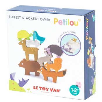 Set 9 jucarii din lemn Le Toy Van - Animalele padurii, stivuibile Set 9 jucarii din lemn Le Toy Van - Animalele padurii, stivuibile