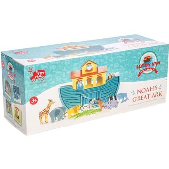 Set de joaca din lemn Le Toy Van - Marea Arca a lui Noe, 10 figurine Set de joaca din lemn Le Toy Van - Marea Arca a lui Noe, 10 figurine