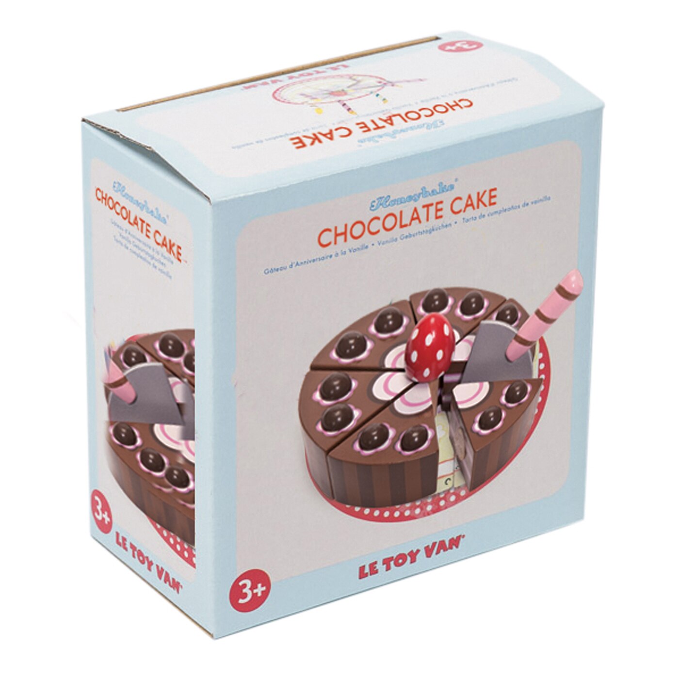 Set de joaca din lemn Le Toy Van - Tort cu ciocolata
