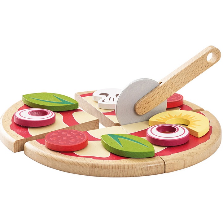 Игрален комплект Le Toy Van - Пица, Дървена