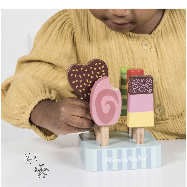 Le Toy Van Fa játékkészlet - Pálcikás fagylaltok tartóval