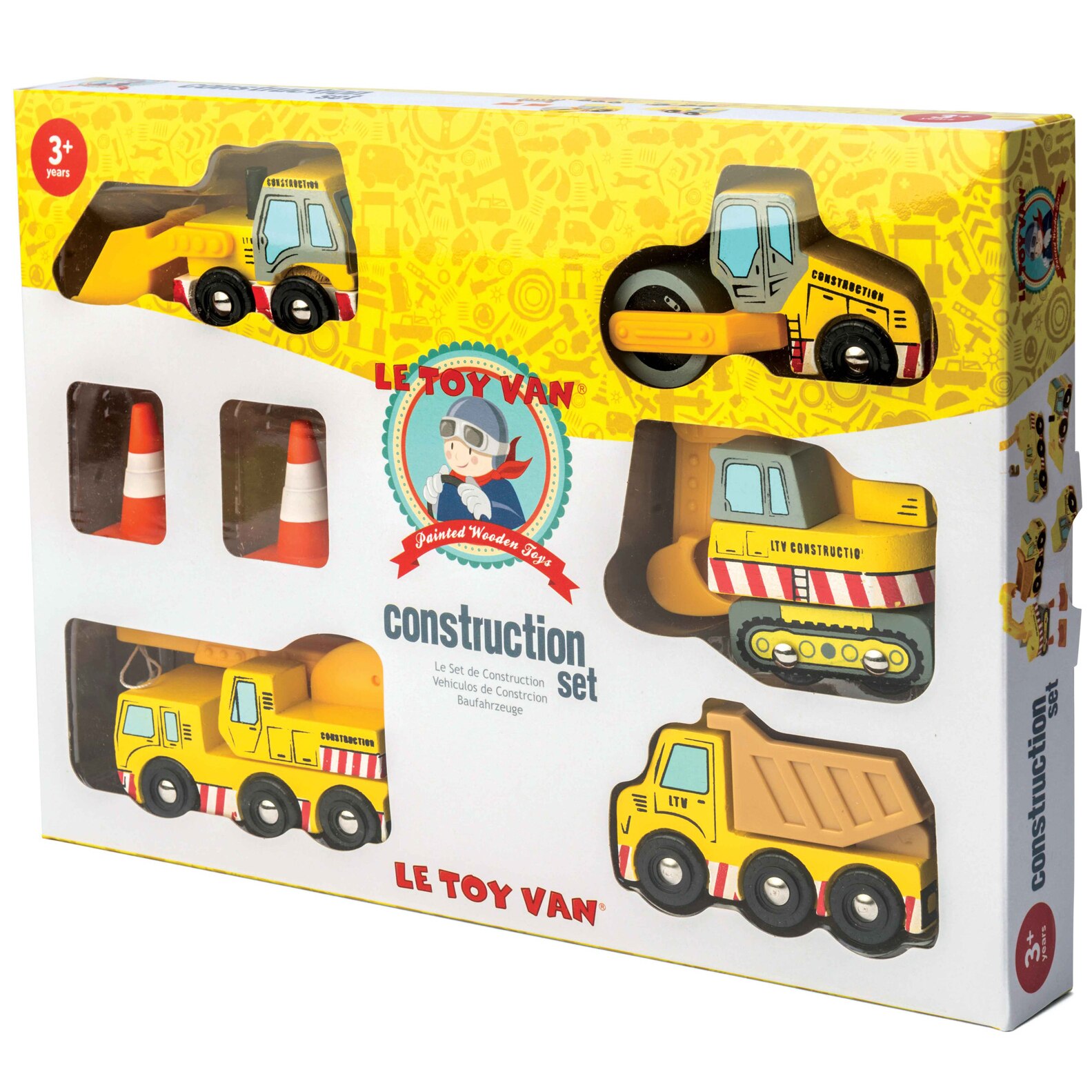 Set 5 masinute Le Toy Van - Utilaje de constructie