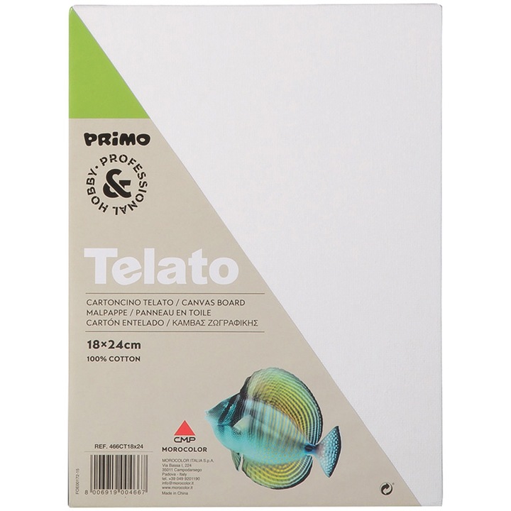 Платно за рисуване Primo, 18x24 см, Дървена стойка