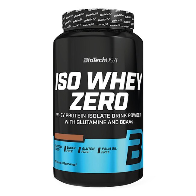 Izolat proteic din zer, iso Whey ZERO, BioTech USA, aroma Walnut Liquer, 908 g