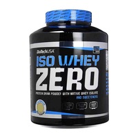 Supliment nutritiv pentru cresterea masei musculare Iso Whey Zero, aroma Lemon-Cheesecake, Biotech, 2270 g