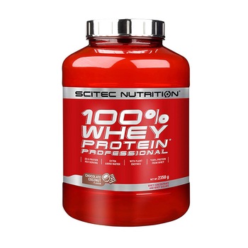 Concentrat Proteic Scitec Nutrition 100% Whey Protein Professional, 2350g, Chocolate coconut Concentrat Proteic Scitec Nutrition 100% Whey Protein Professional, 2350g, Chocolate coconut