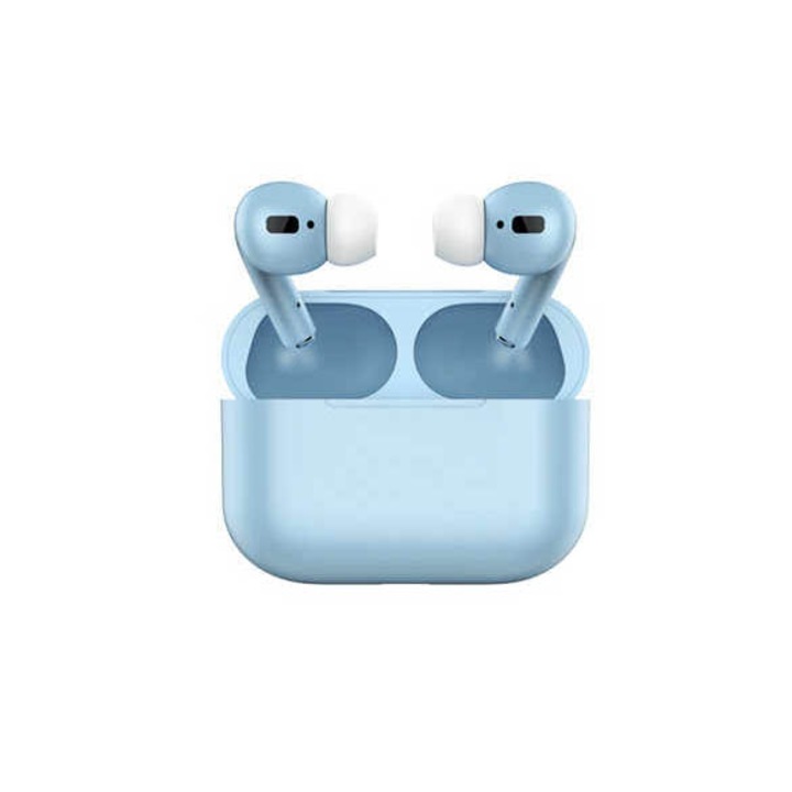 Безжични слушалки Air Pro 3 Macaron, HD микрофон, Минималистичен дизайн, Син