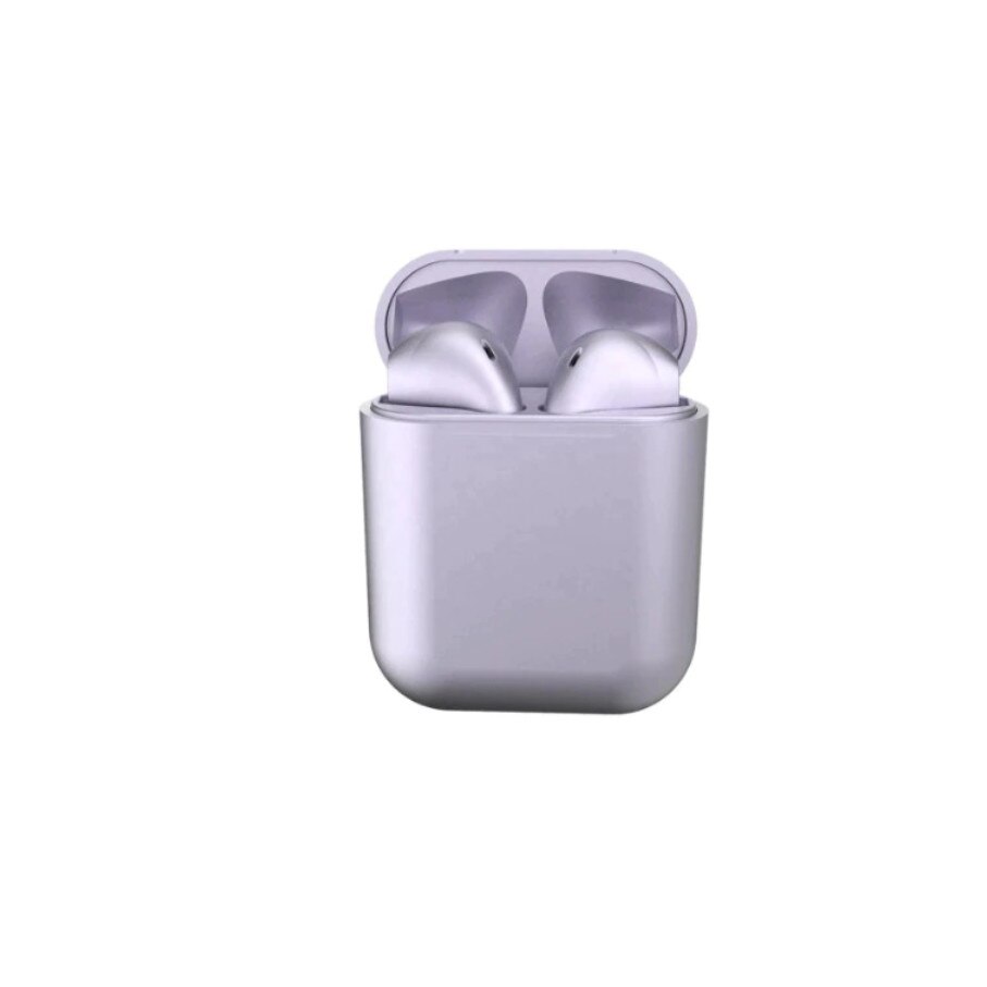 Casti i12 Wireless Bluetooth V5.0+, compatibile cu Android, iOS, raza de actiune 15m, sunet 3D, model nou, control Touch, waterproof, Mov