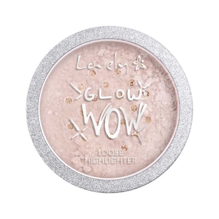 Lovely Highlighter glow wow laza ezüst világító arcpúder