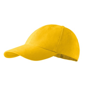 Sapca unisex, 100% Bumbac, 6 panele, galben Sapca unisex, 100% Bumbac, 6 panele, galben