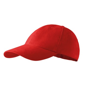 Sapca unisex, 100% Bumbac, 6 panele, rosu Sapca unisex, 100% Bumbac, 6 panele, rosu