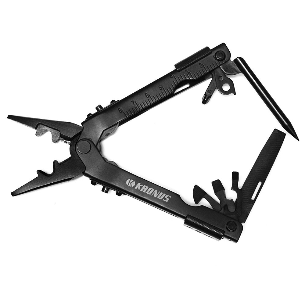 Cleste Multifunctional, Otel, Manere din Aluminiu, 9 Funcii, Black