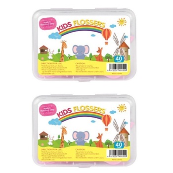 Set 80 buc Suport ata dentara pentru copii Kids Flossers Set 80 buc Suport ata dentara pentru copii Kids Flossers