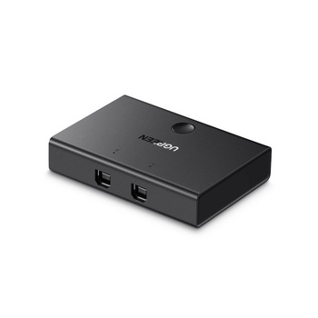Switch USB 2in1 2.0 UGREEN, Negru - 3833450 Switch USB 2in1 2.0 UGREEN, Negru - 3833450