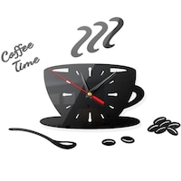 Ceas de perete Coffee Time , negru