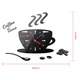 Ceas de perete Coffee Time, negru . eR D L