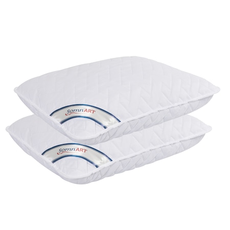 Set 2 perne Hygiena Somnart, 50x70x22 cm, Antistatizanta, Hidrofilica, lavabile la 95°C
