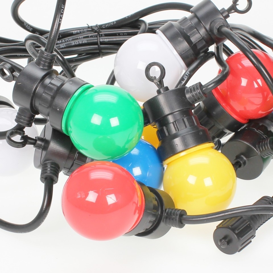 Ghirlanda Luminoasa de exterior 10.00 m. cu 20 globuri LED mate