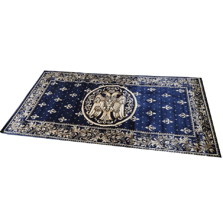 Covor Lotus Bisericesc Vulturi Albastru, 15032/810, lungime, 100cm x 200cm