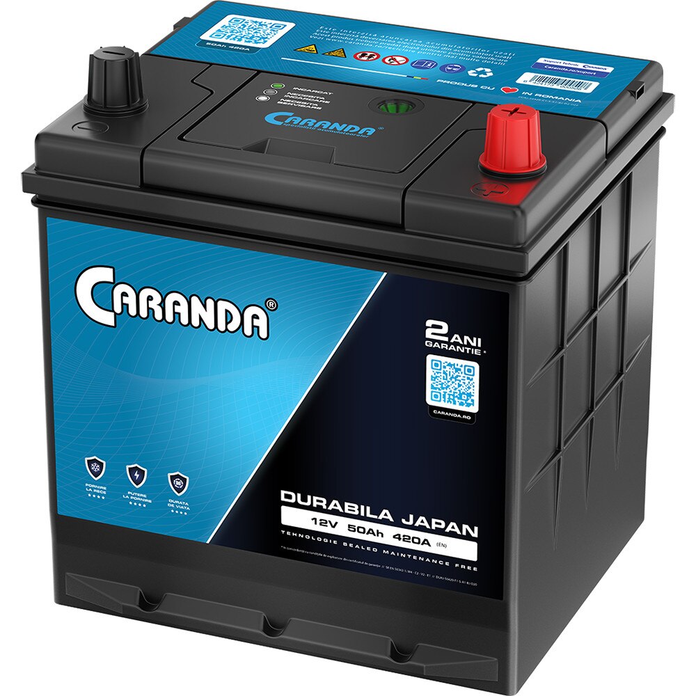 Baterie Auto Caranda Durabila Japan 50Ah 420A - D20 - eMAG.ro