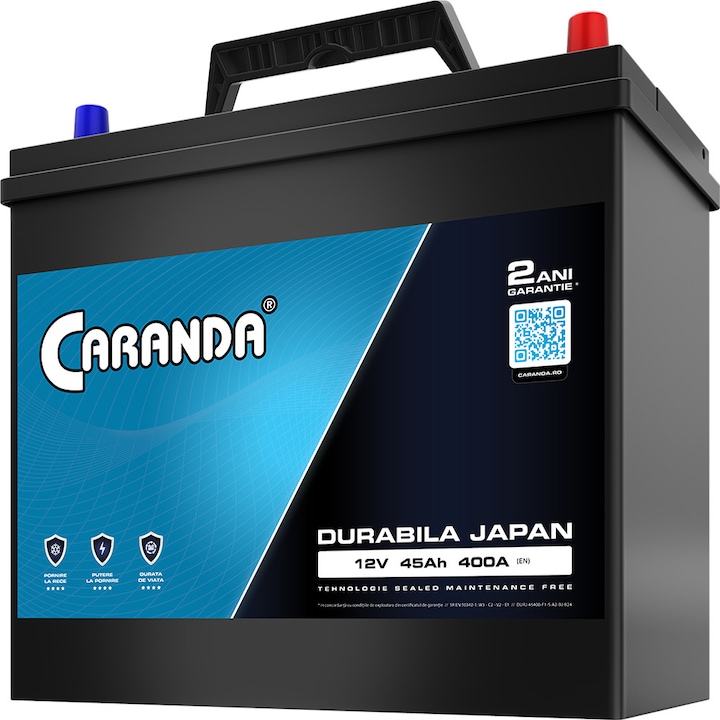 Baterie Auto Caranda Durabila Japan 45Ah 400A - B24