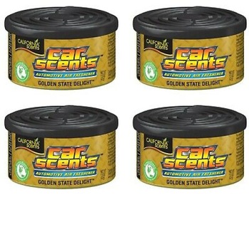 Set 4 bucati Odorizant auto California Scents Golden State Delight Set 4 bucati Odorizant auto California Scents Golden State Delight