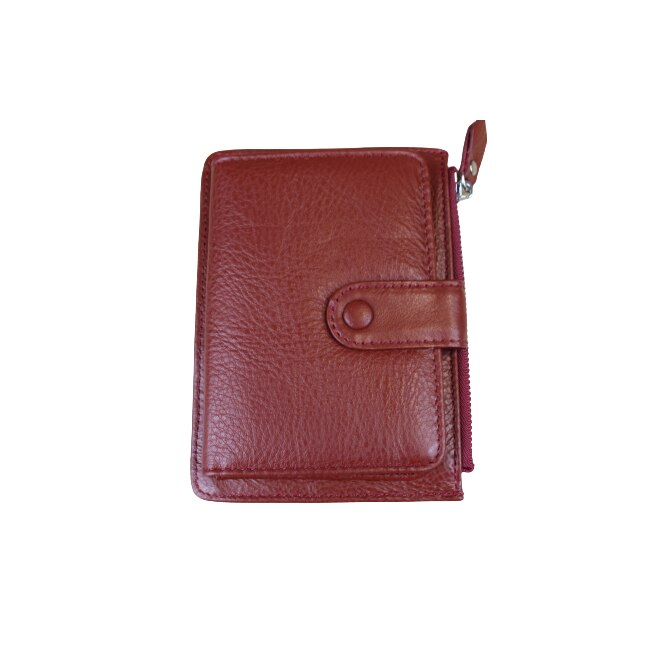 Portofel dama, din piele naturala, Hassion, Model B13 Orange