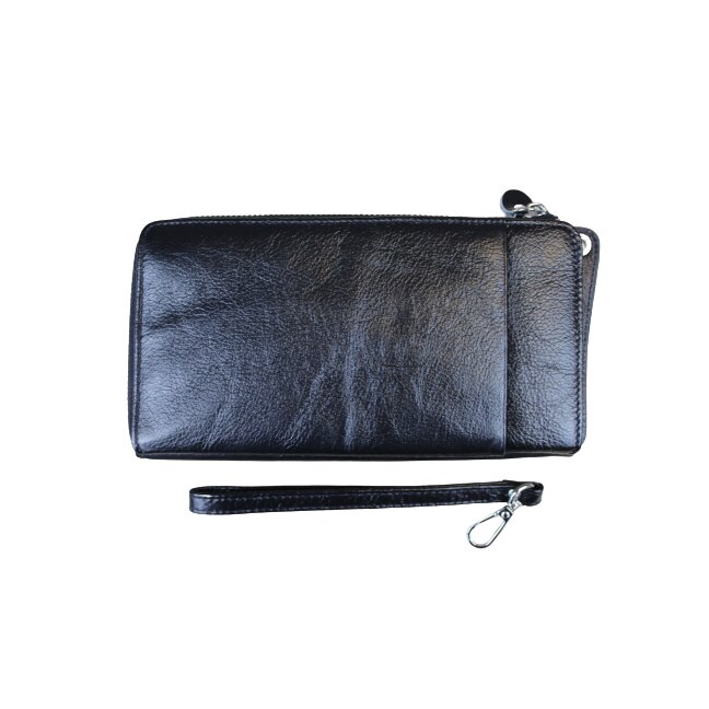 Portofel dama, din piele naturala, Hassion, Model F66 Black