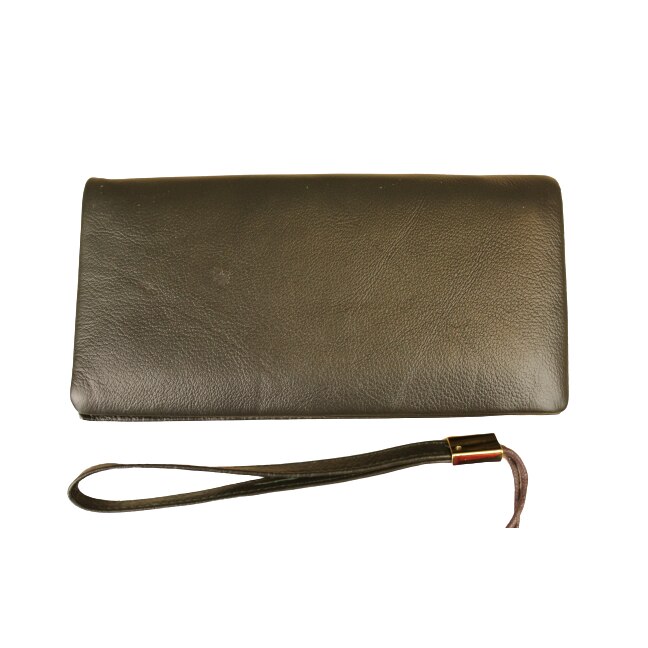 Portofel dama, din piele naturala, Hassion, Model A10 Green