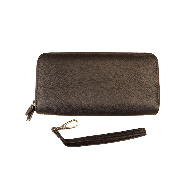 Portofel dama, din piele naturala, Hassion, Model B03 Coffee