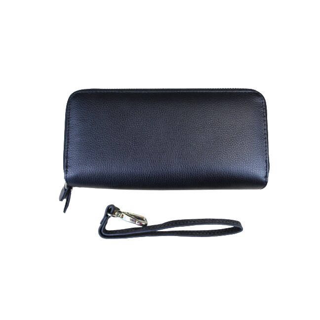 Portofel dama, din piele naturala, Hassion, Model B03 Black