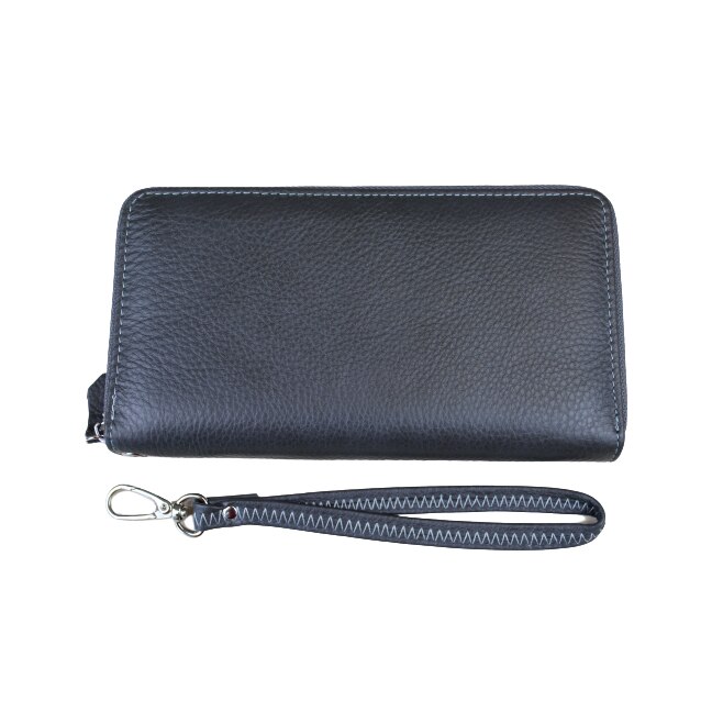 Portofel dama, din piele naturala, Hassion, Model B05 Gray