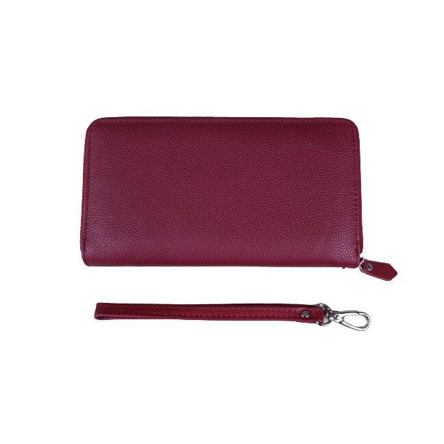 Portofel dama, din piele naturala, Hassion, Model B05 Red