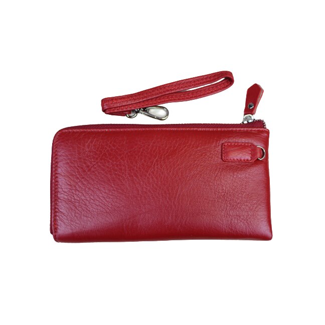 Portofel dama, din piele naturala, Hassion, Model B07 Red