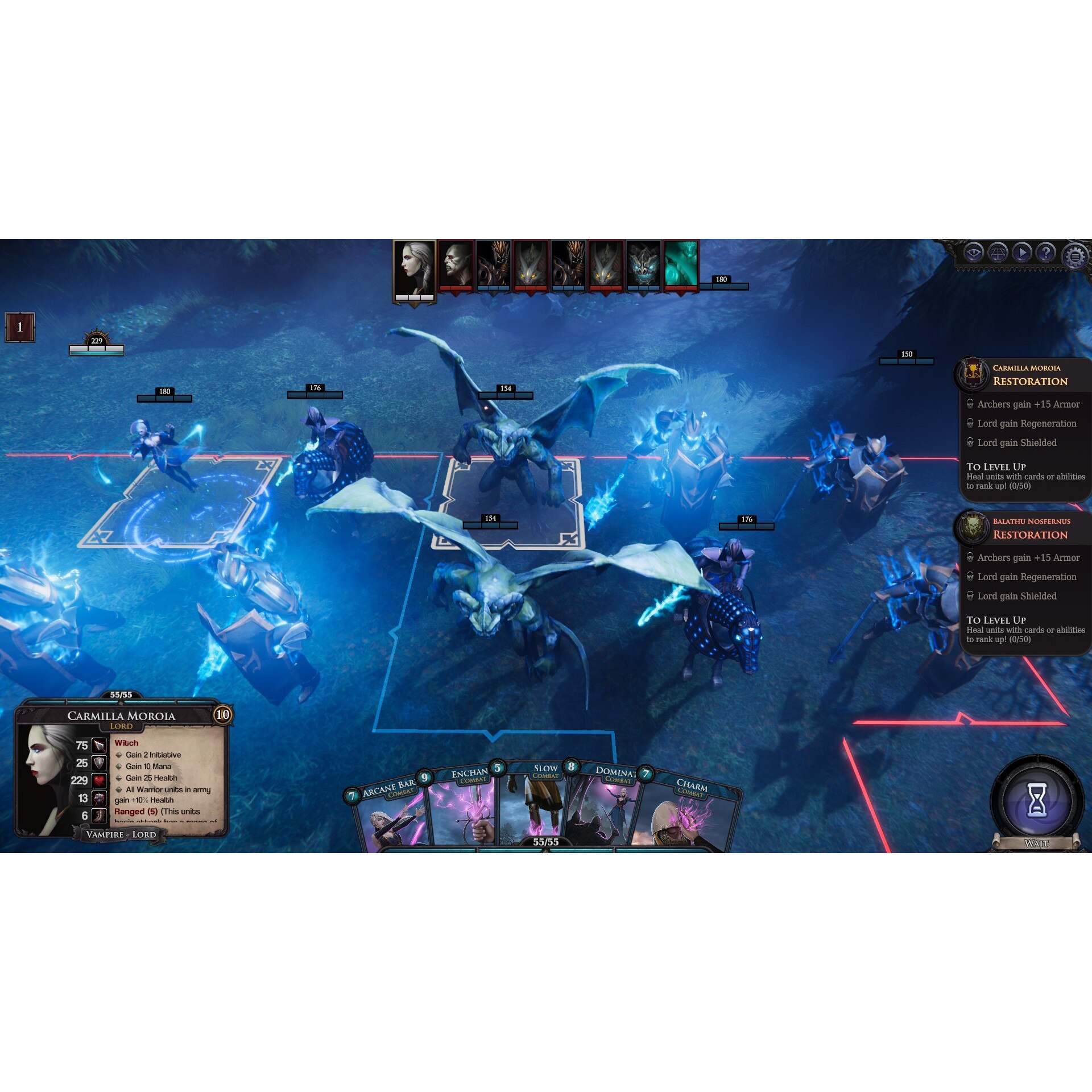 Immortal Realms: Vampire Wars PS4 Game - Gothic Strategy Game With Card Elements