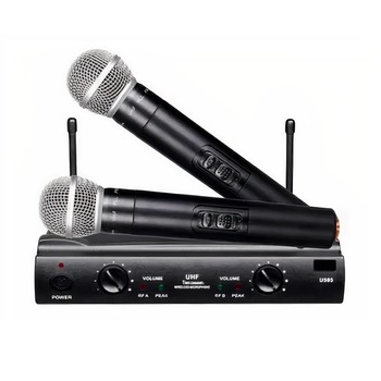Sistem Audio HI-FI cu Amplificator/Receiver, 2 x Wireless Microfon , Special Case, Cablu Audio Jack 6.3 mm, Adaptor Alimentare 220 V, 2 x baterii de 9 V, Raza Operare 100 m , Negru Sistem Audio HI-FI cu Amplificator/Receiver, 2 x Wireless Microfon , Special Case, Cablu Audio Jack 6.3 mm, Adaptor Alimentare 220 V, 2 x baterii de 9 V, Raza Operare 100 m , Negru