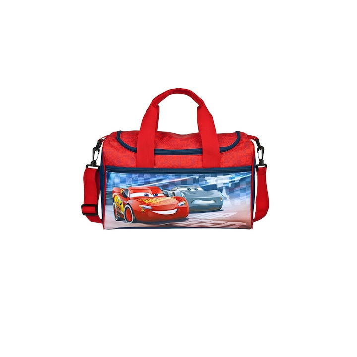 Детска спортна чанта, Cars, The dream team, 35 см, Червена