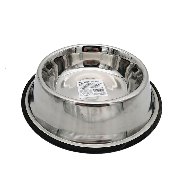 Castron metalic pentru caini, Tatrapet, 2800 ml, 483.15