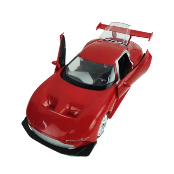 Masinuta sport, tunata, cu telecomanda, roti de cauciuc, deschidere a usilor, 26 cm Masinuta sport, tunata, cu telecomanda, roti de cauciuc, deschidere a usilor, 26 cm