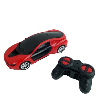 Masinuta sport, cu telecomanda, roti de cauciuc, luminite, 18 cm, rosu Masinuta sport, cu telecomanda, roti de cauciuc, luminite, 18 cm, rosu