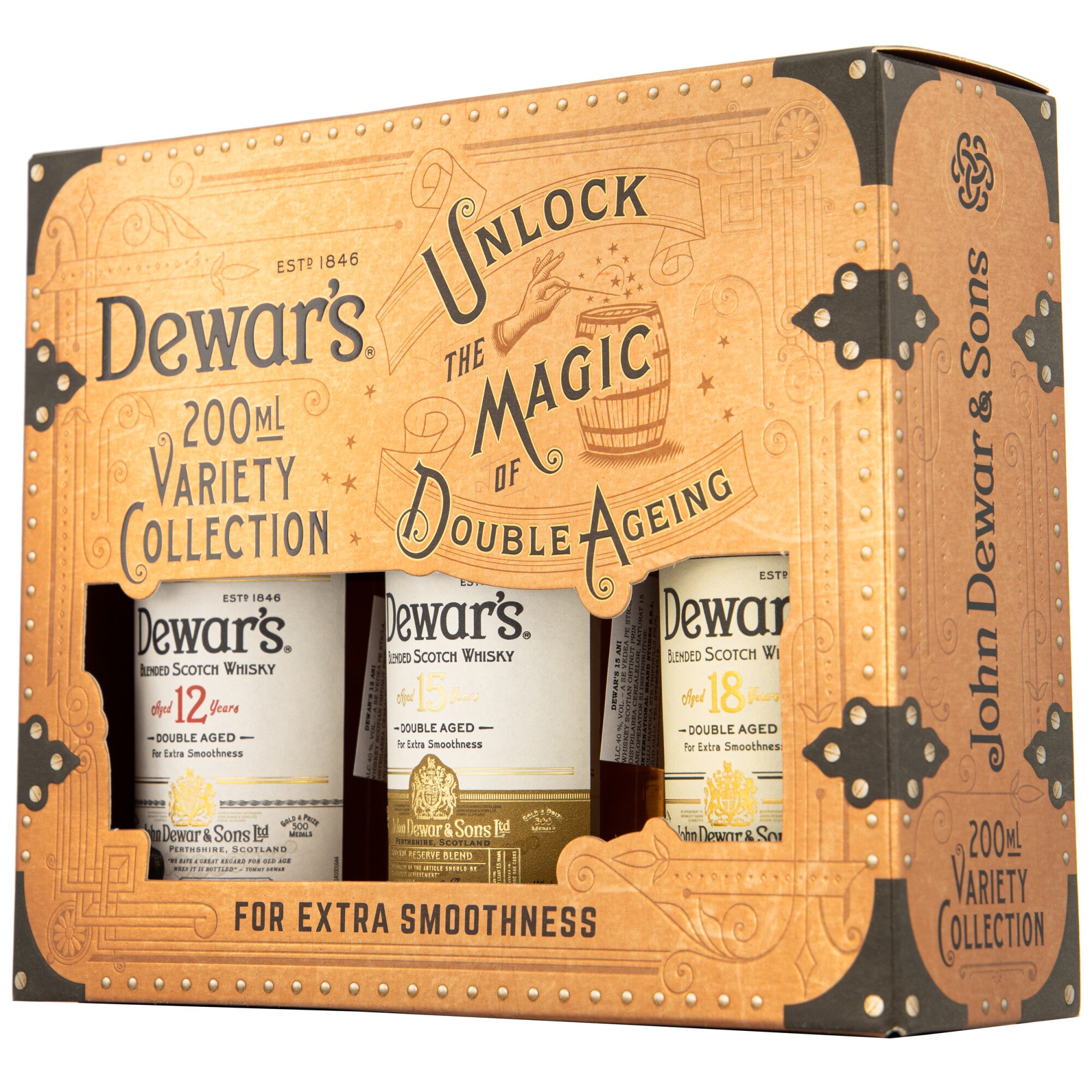 Whisky Dewar's Variety, 40%, 3 x 0.2l